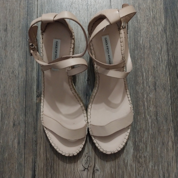 Saks Fifth Avenue Nahla Strappy Wedge Espadrille Sandals - Picture 3 of 9
